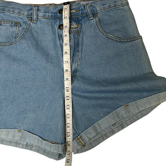 Vintage NO Boundaries High Waisted Denim Blue Jean Shorts Woman’s Size 11/12 - Picture 7 of 9